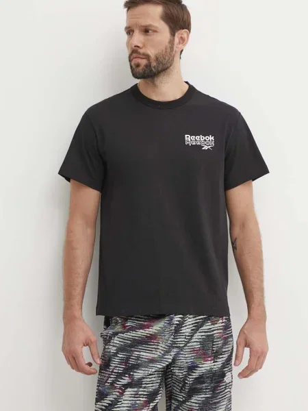 Tričko Reebok Brand Proud s potiskem černá