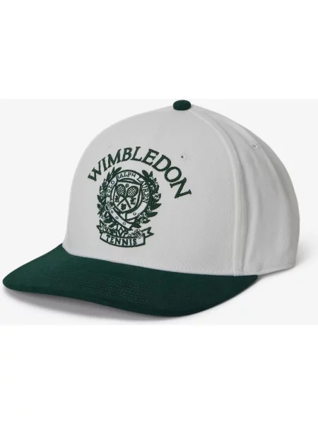 Czapka z daszkiem Ralph Lauren Wimbledon Crest Twill ciemnozielony brązowy biały