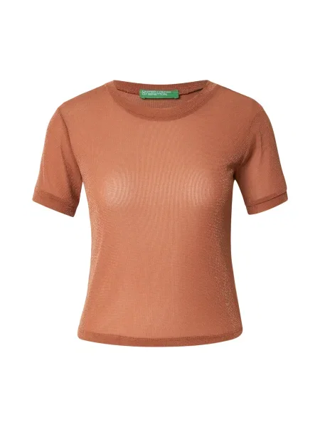 UNITED COLORS OF BENETTON Tricou castaniu