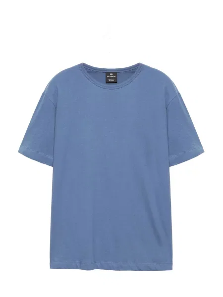 Pull&Bear Tricou fumuriu albastru