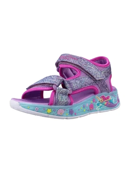 Sandále Skechers fialová