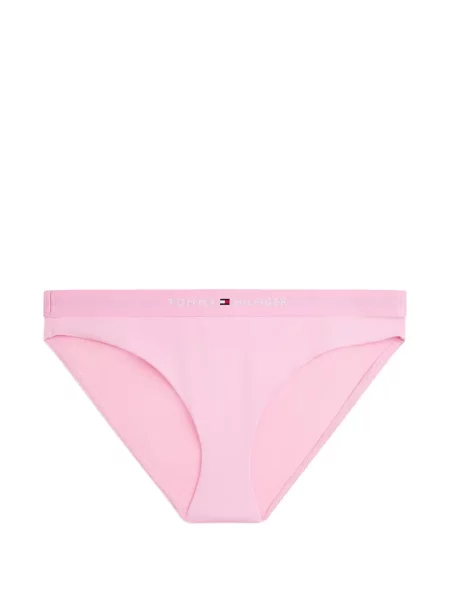 Bikini Tommy Hilfiger clasici cu autograf roz