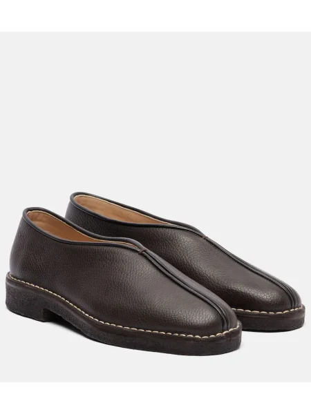 Pantofi loafer Lemaire din piele maro