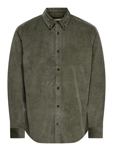 Only & Sons Cămașă Michael închis verde