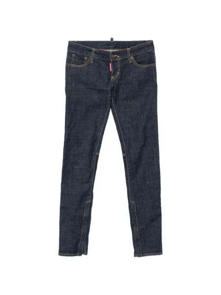 Blugi Dsquared2 cu talie joasă albastru