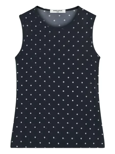 Топ Maison Kitsuné на точки черно