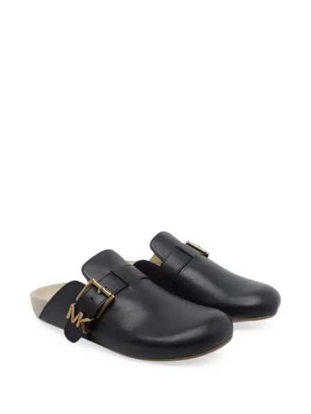 Papuci tip mules Michael Michael Kors cu cataramă negru