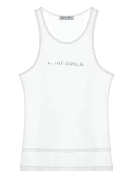 Top Low Classic clasic alb