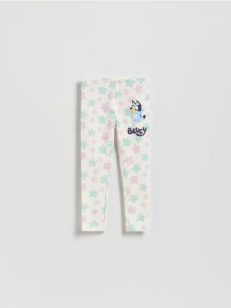 Reserved legginsy Bluey złamana biel
