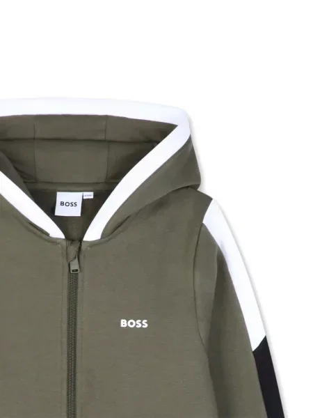 Bluza z kapturem dziecięca Bosswear zielona