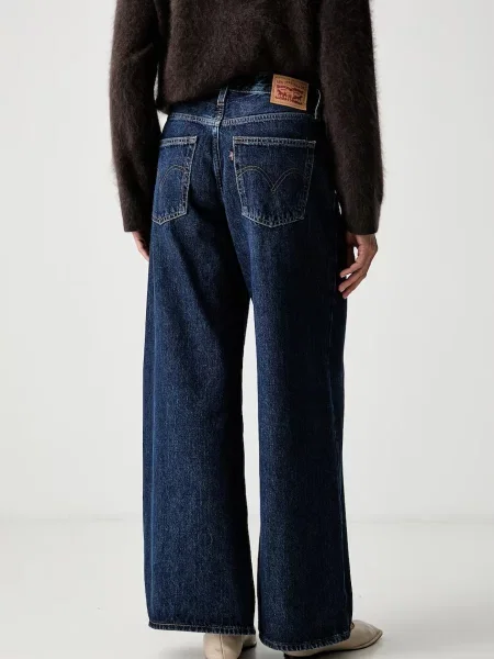 Levi's jeansy wide leg MIDDY WIDE LEG niebieskie