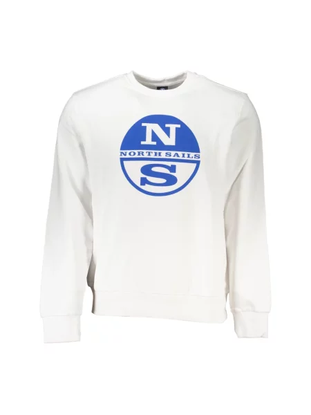 Bluza North Sails z logo z dekoltem w kształcie litery U biała