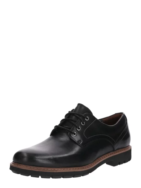 CLARKS Pantofi cu șireturi Batcombe Hall' negru