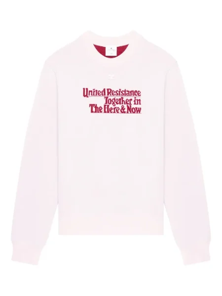 Pulover Courreges de lână roz