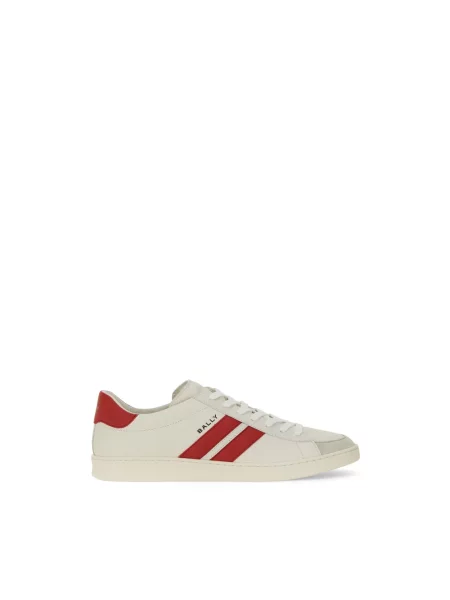 Sneakersy Bally skórzane białe