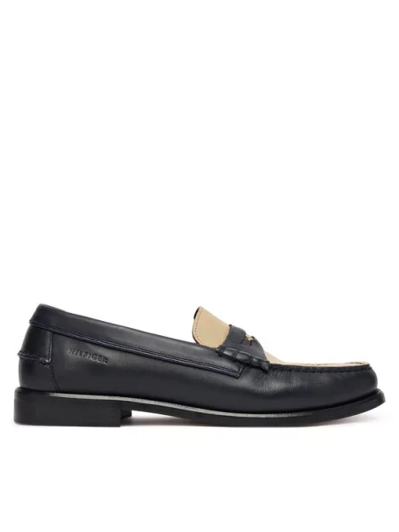 Tommy Hilfiger Μοκασίνια Penny Crust Σκούρο μπλε