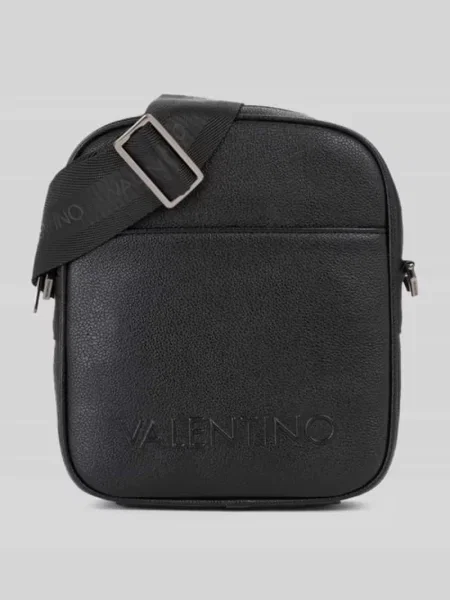 Torba na ramię z wytłaczanym logo model ELITE' Valentino Bags czarna