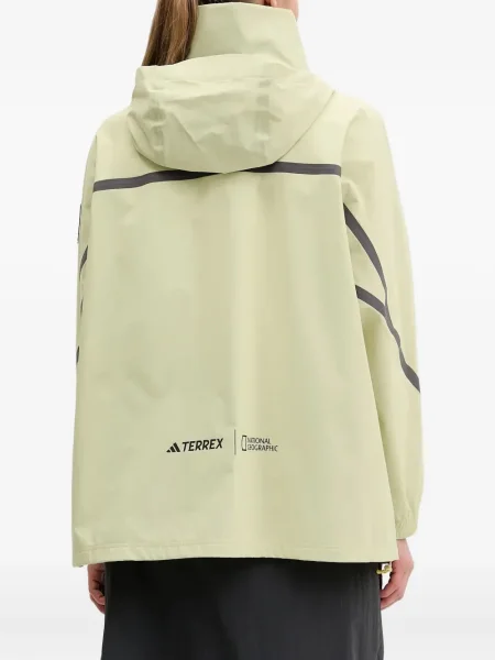 Trening Adidas alergare cu glugă cu broderie gri