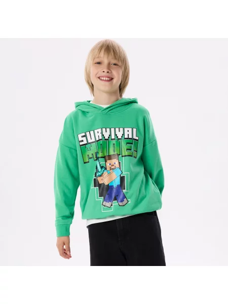 Reserved Mikina Minecraft zelená