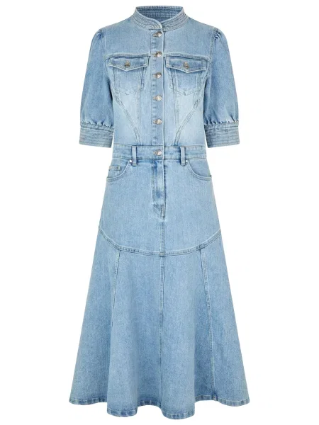 Dea Kudibal Rochie Selena denim albastru