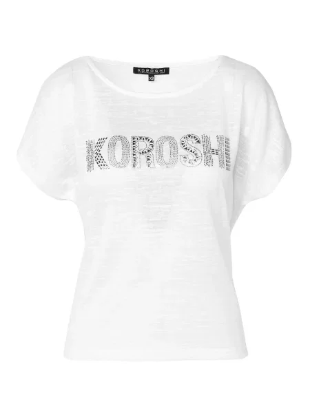 KOROSHI Tričko černá bílá