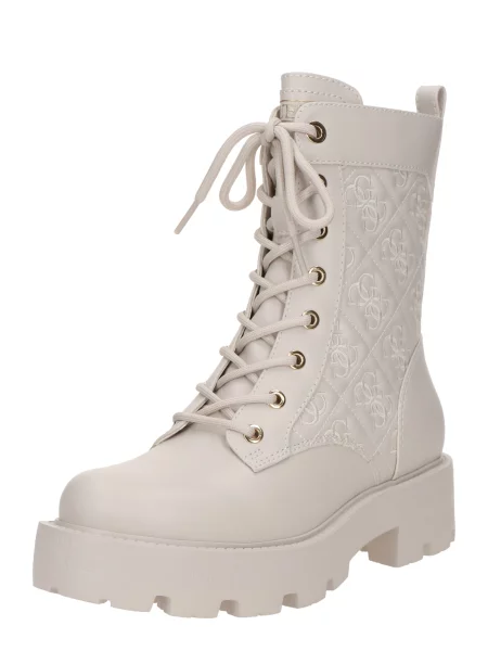 Ghete Guess FLTYAN Écru alb