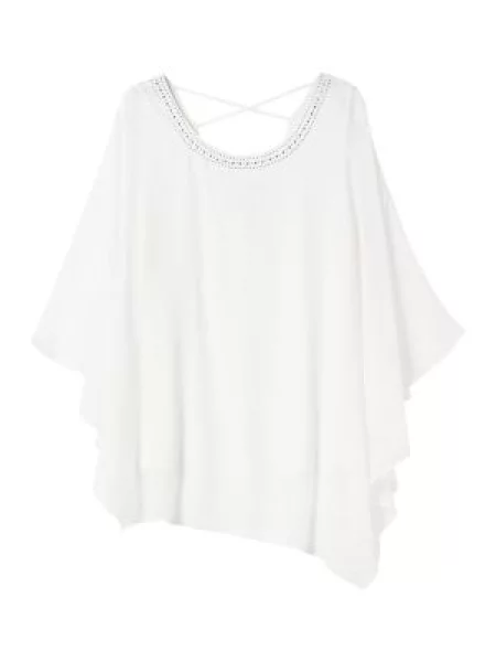 SHEEGO Tunika off-bela bela