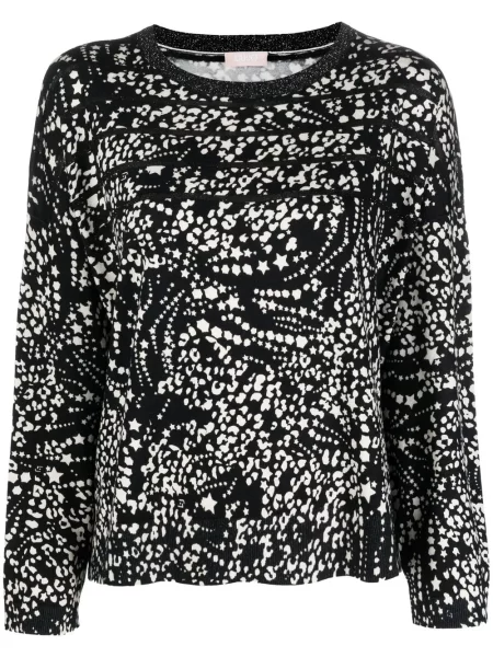 Sweter Liu Jo z nadrukiem czarny