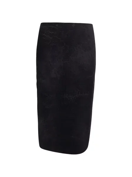 Fustă midi Thelatest asimetrică negru