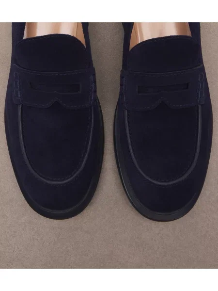 Loaferke Gianvito Rossi iz semiša modra