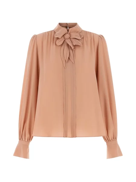 Top Valentino Garavani cu model floral cu aplicații