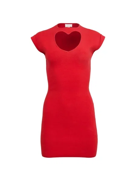 Rochie Fleur Du Mal cu motiv cu inimi de costum roșu