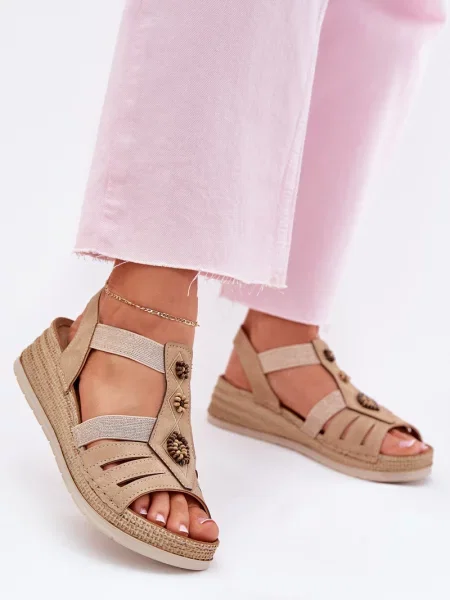 Sandali Inblu s polno peto bež