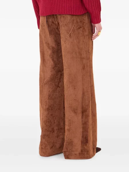 Pantaloni Ottod’ame de catifea cord maro