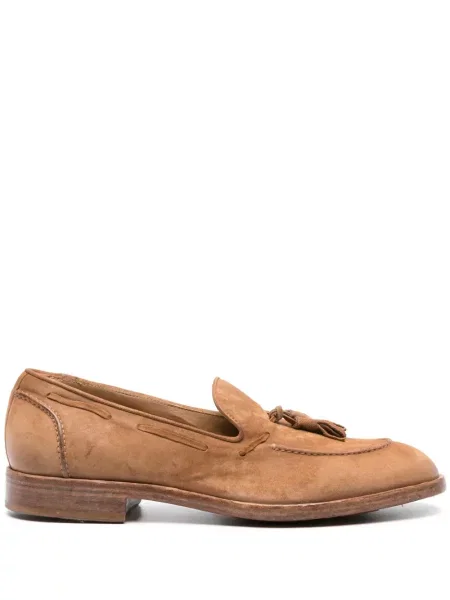 Pantofi loafer Moma din piele de căprioară maro
