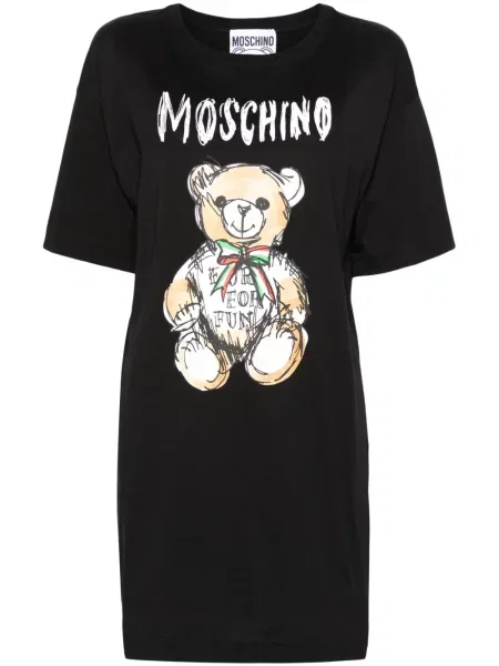 Rochie tip cămașă Moschino cu imagine