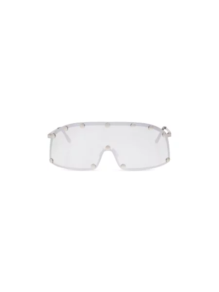Rick Owens Akcesoria unisex ONE SIZE Okulary przeciwsłoneczne Steel Shielding z zapięciem na szary