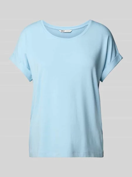T-shirt o kroju regular fit z mieszanki model ‘MOSTER’ Only niebieska