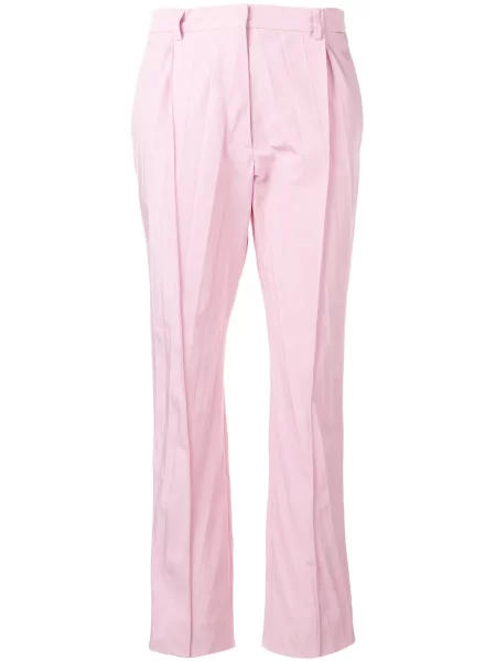 Cropp pantaloni Valentino plisate roz