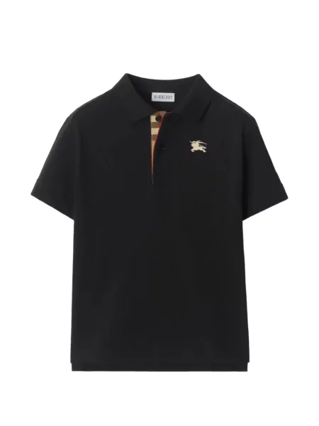 Koszulka polo dziecięca Burberry czarna