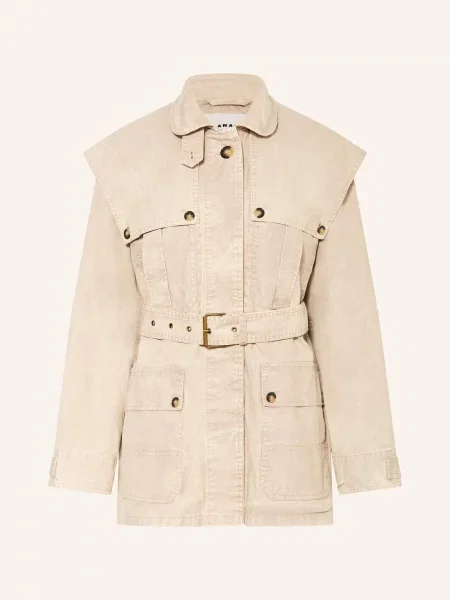Marant Étoile Kurtka Malika beige beżowa