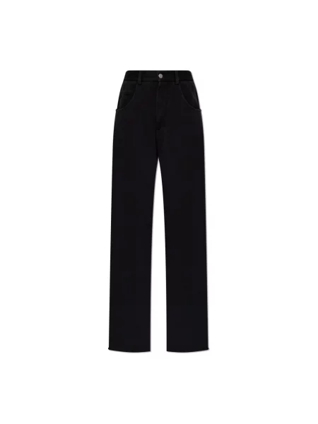 Szerokie jeansy Mm6 Maison Margiela czarne