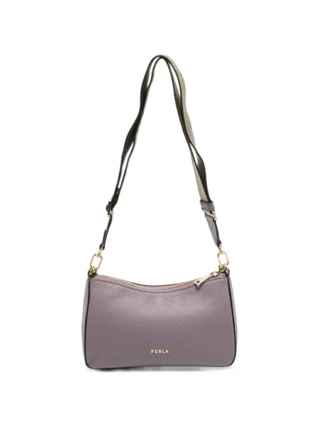 Geanta crossbody Furla din piele violet