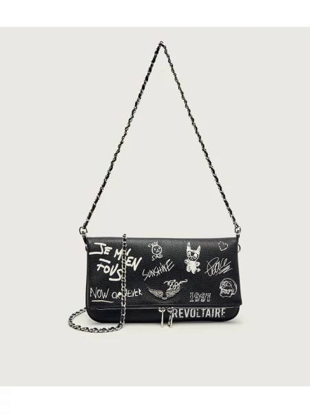 Rucsac Zadig&voltaire din piele plic negru