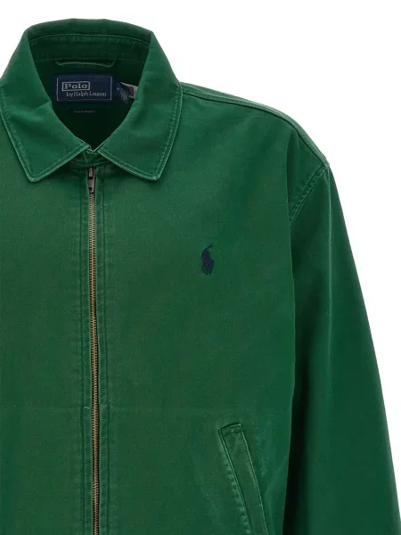 Geacă Polo Ralph Lauren din țesătură twill verde