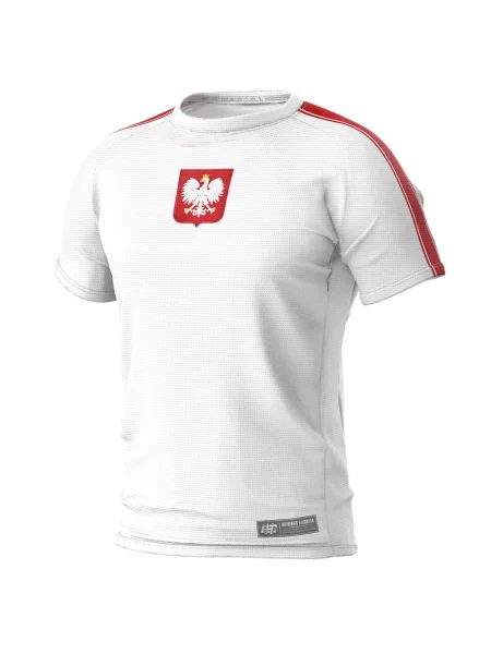 Koszulka Techniczna Sportowa EXTREME HOBBY POLSKA biała