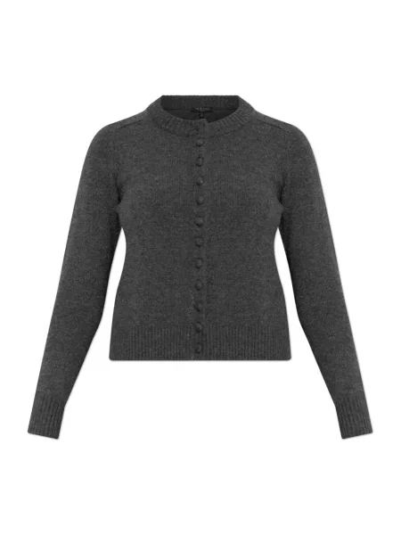 Rag & bone kardigan z dodatkiem wełny Wallace szary