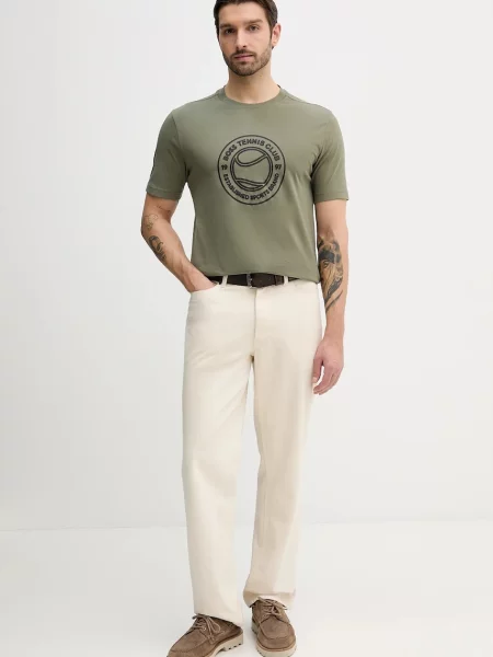 Футболка Boss Green зеленая