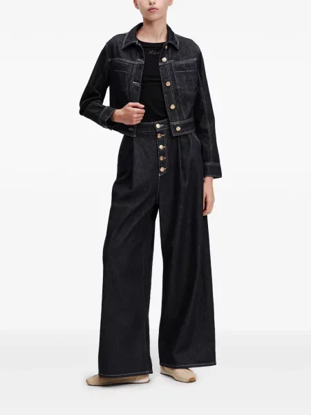 Geacă de blugi Karl Lagerfeld negru