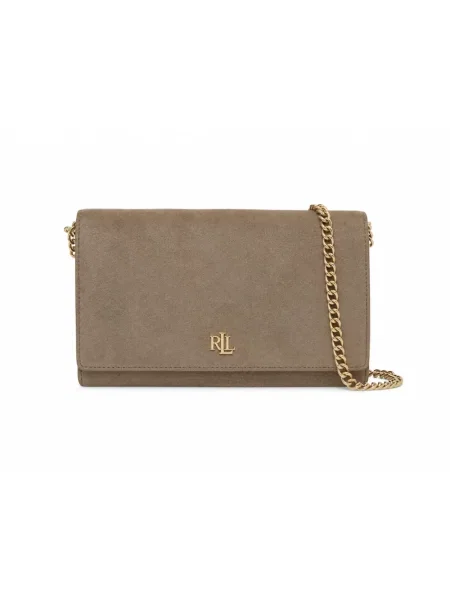 Lauren Ralph Lauren torebka crossbody zamszowa zielona